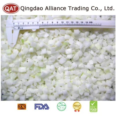 Frozen Peeled Onion Cuts 10*10 mm IQF Green Onion Diced for Europe Market