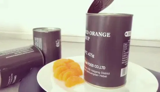 Long Storage Mandarin Fruit 425g Oranges Canned Orange in Syrup